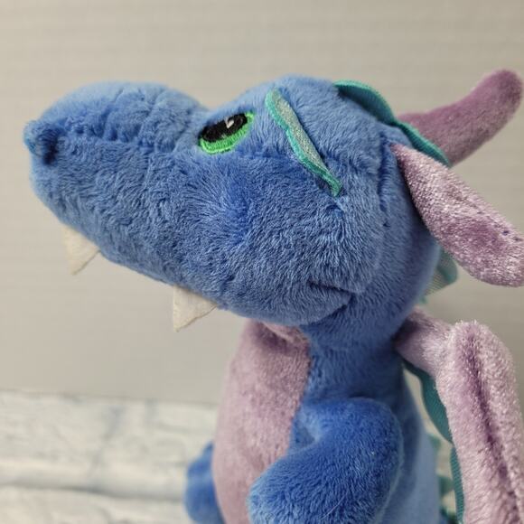 Aurora Legendary Friends 7" Blue Dragon Plush Stuffed Animal with Giggle Sounds - Picture 6 of 13